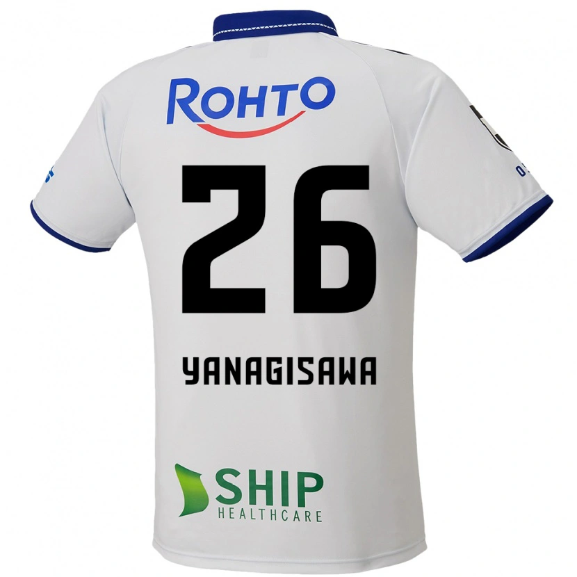 Danxen Enfant Maillot Ko Yanagisawa #26 Blanc Bleu Noir Tenues Extérieur 2025/26 T-Shirt