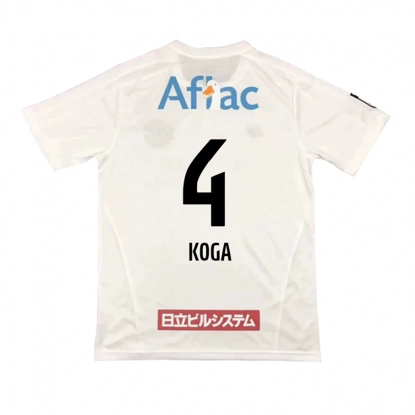 Danxen Enfant Maillot Taiyo Koga #4 Noir Jaune Tenues Extérieur 2025/26 T-Shirt