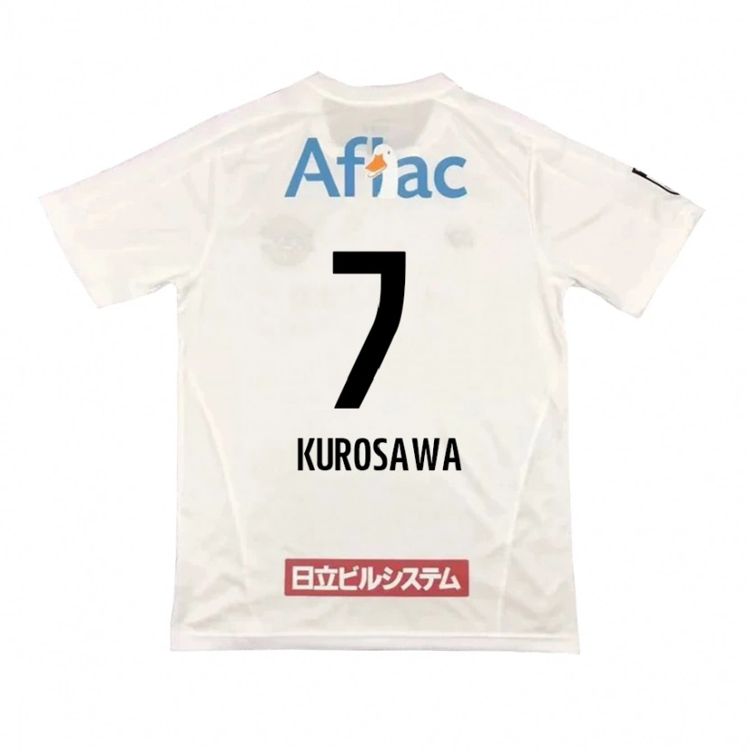 Danxen Enfant Maillot Shido Kurosawa #7 Gris Clair Beige Tenues Extérieur 2025/26 T-Shirt