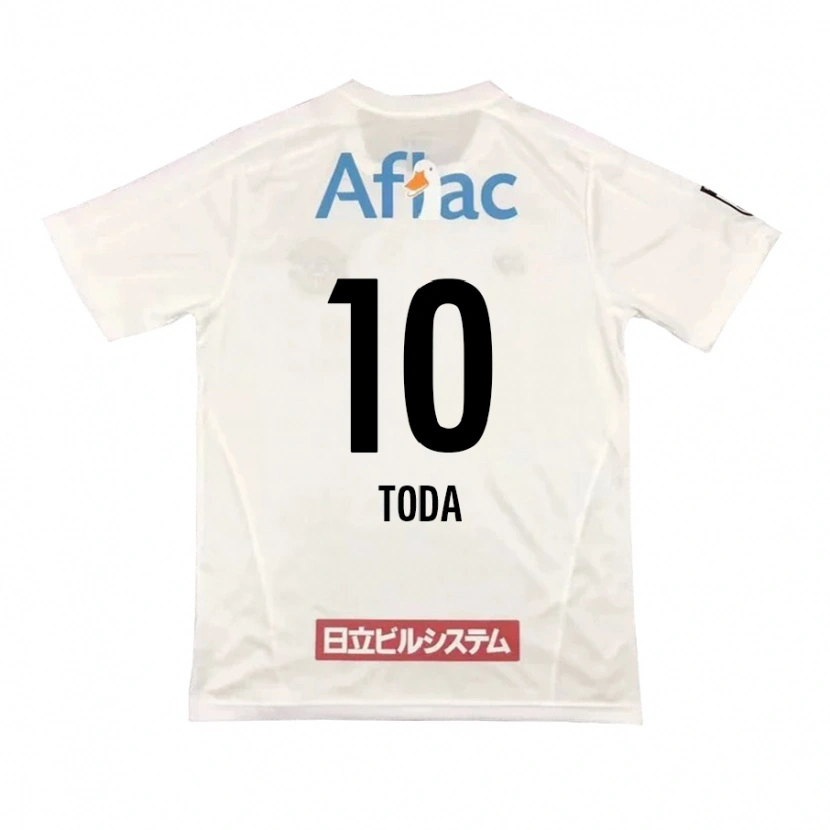 Danxen Enfant Maillot Masato Toda #10 Noir Jaune Tenues Extérieur 2025/26 T-Shirt