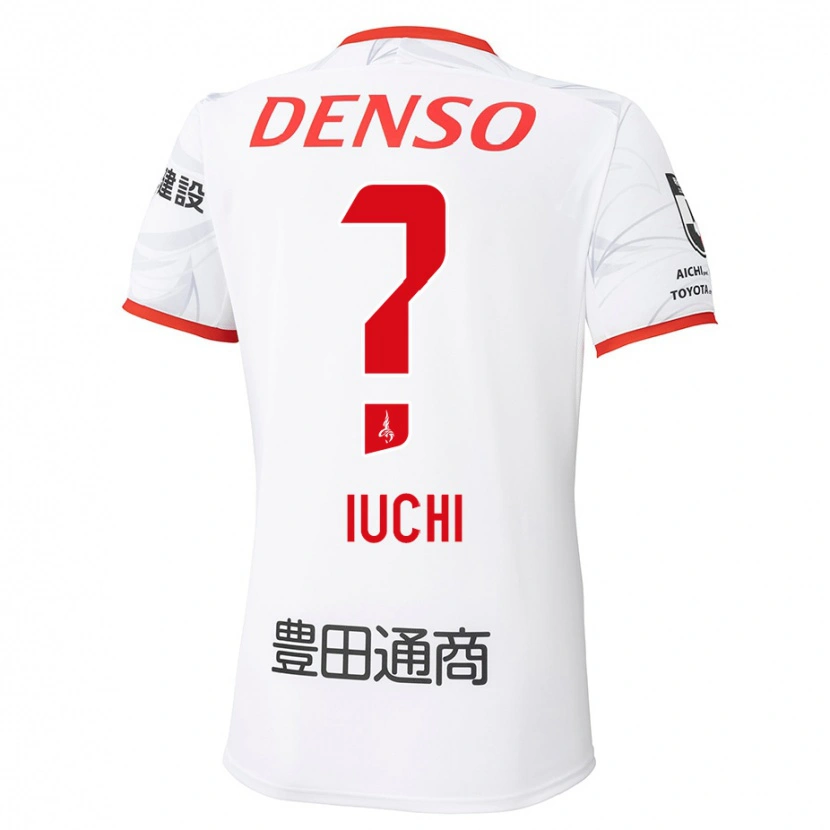 Danxen Enfant Maillot Yosuke Iuchi #0 Blanc Rouge Tenues Extérieur 2025/26 T-Shirt