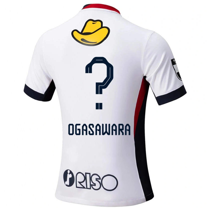Danxen Enfant Maillot Hiro Ogasawara #0 Blanc Noir Tenues Extérieur 2025/26 T-Shirt
