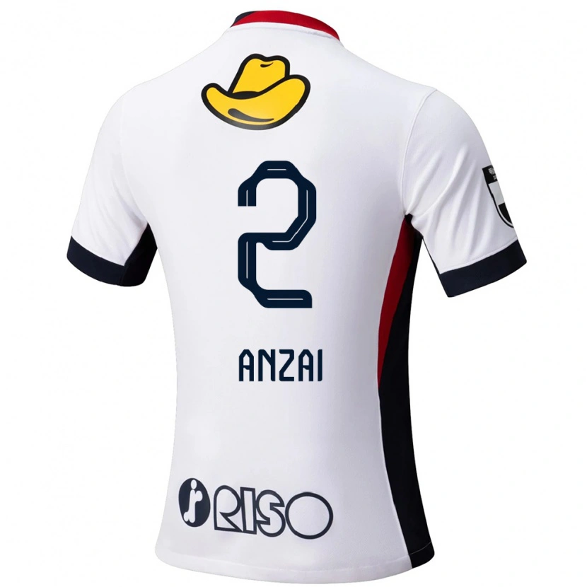Danxen Enfant Maillot Koki Anzai #2 Rouge Noir Tenues Extérieur 2025/26 T-Shirt