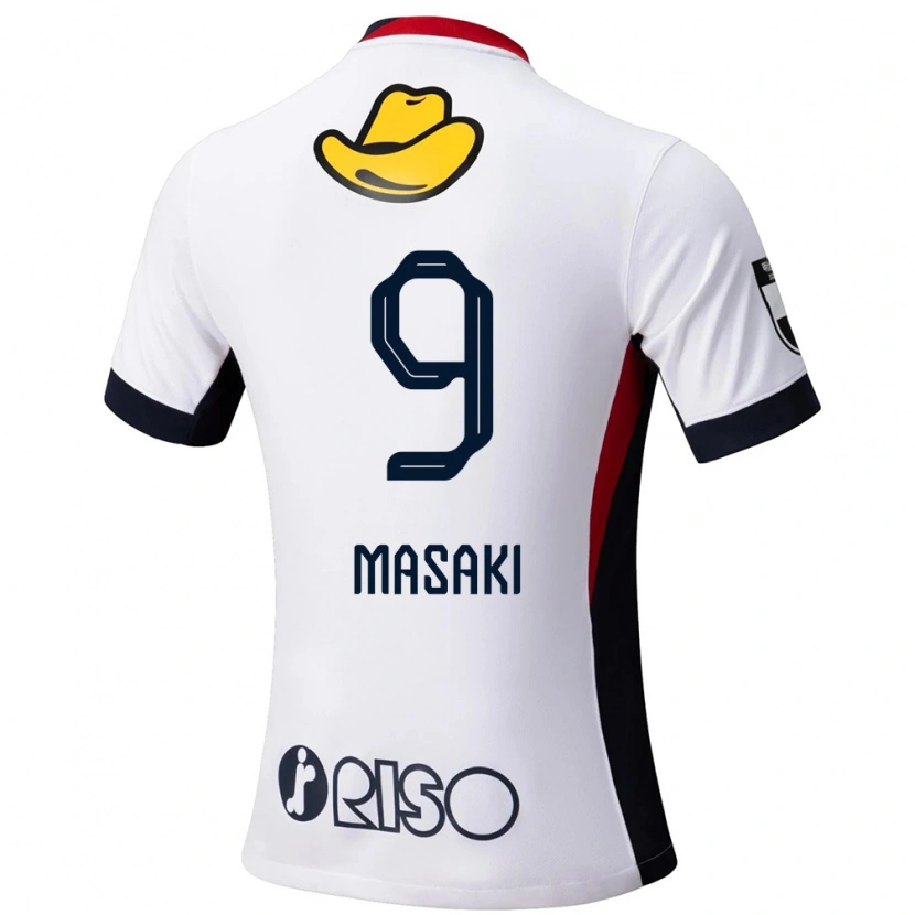 Danxen Enfant Maillot Hiroto Masaki #9 Rouge Noir Tenues Extérieur 2025/26 T-Shirt