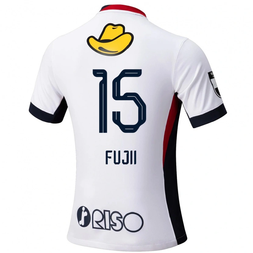 Danxen Enfant Maillot Tomoya Fujii #15 Rouge Noir Tenues Extérieur 2025/26 T-Shirt