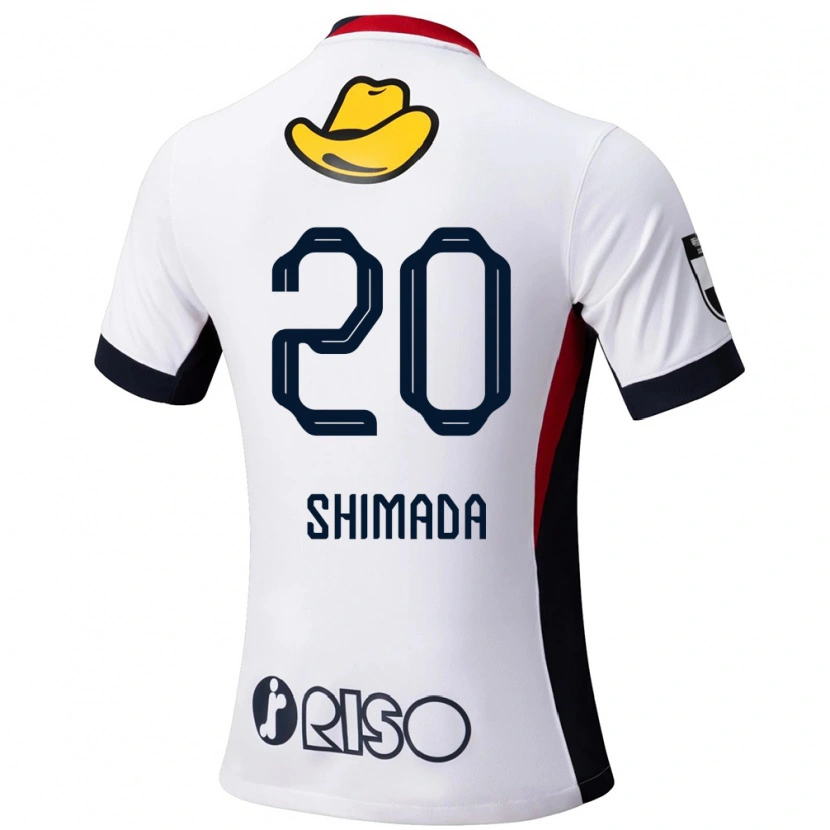 Danxen Enfant Maillot Victor Shimada #20 Rouge Noir Tenues Extérieur 2025/26 T-Shirt