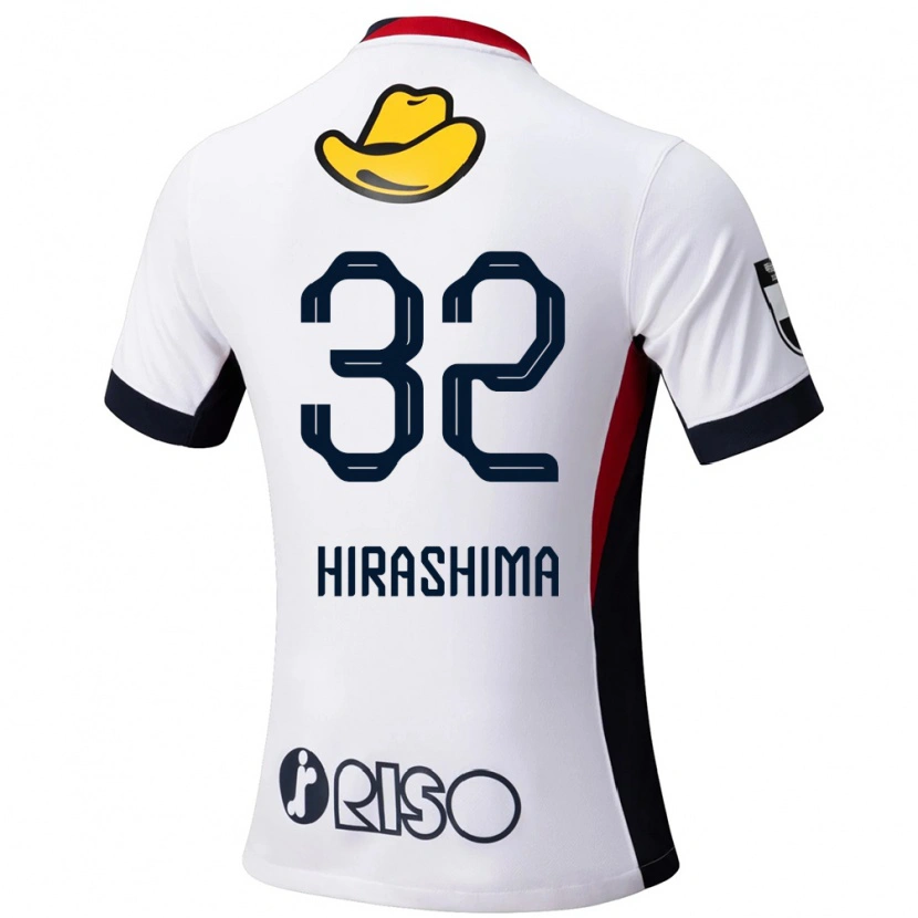 Danxen Enfant Maillot Daigo Hirashima #32 Rouge Noir Tenues Extérieur 2025/26 T-Shirt