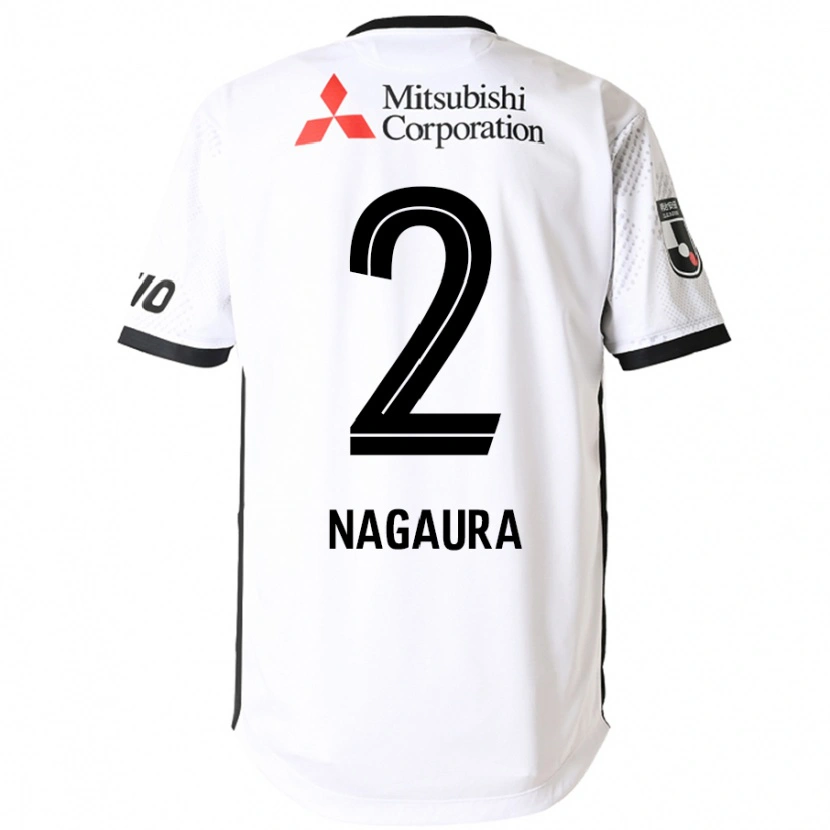 Danxen Enfant Maillot Koshi Nagaura #2 Blanc Noir Tenues Extérieur 2025/26 T-Shirt