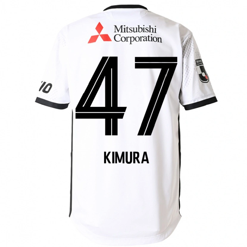 Danxen Enfant Maillot Seiji Kimura #47 Blanc Noir Tenues Extérieur 2025/26 T-Shirt