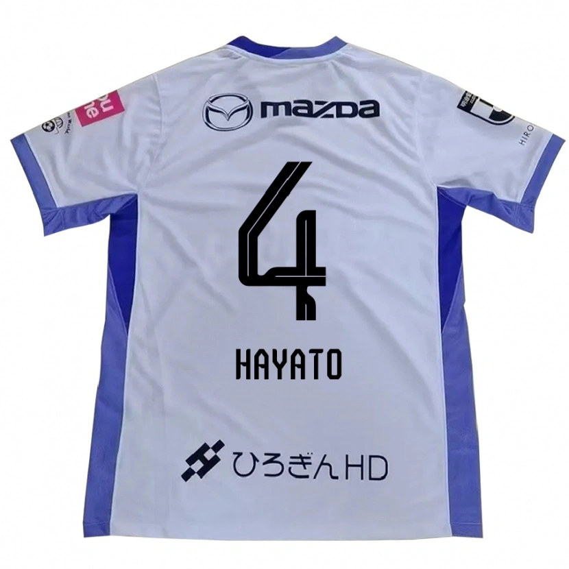Danxen Enfant Maillot Hayato Araki #4 Violet Orange Tenues Extérieur 2025/26 T-Shirt
