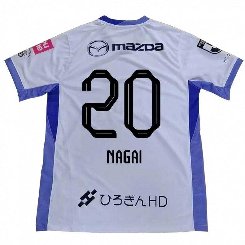 Danxen Enfant Maillot Ryo Nagai #20 Violet Orange Tenues Extérieur 2025/26 T-Shirt