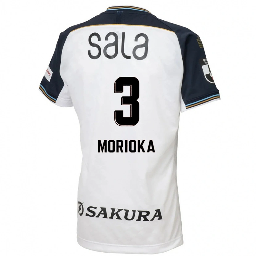 Danxen Enfant Maillot Riku Morioka #3 Bleu Ciel Noir Tenues Extérieur 2025/26 T-Shirt