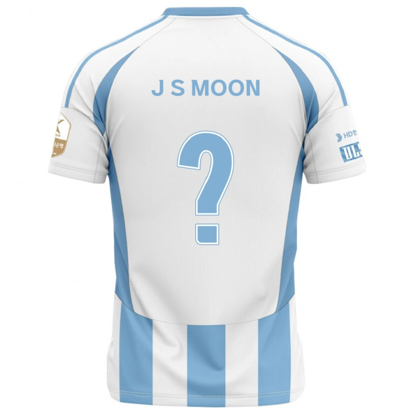 Danxen Enfant Maillot Seok-Ju Moon #0 Blanc Bleu Ciel Tenues Extérieur 2025/26 T-Shirt