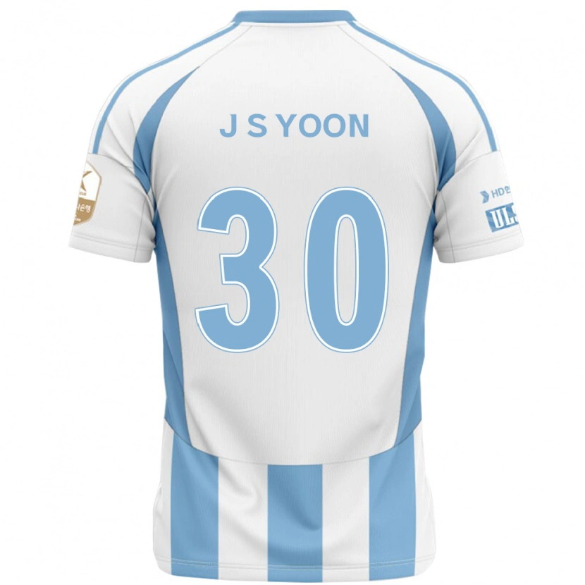Danxen Enfant Maillot Jae-Seok Yoon #30 Bleu Royal Jaune Tenues Extérieur 2025/26 T-Shirt