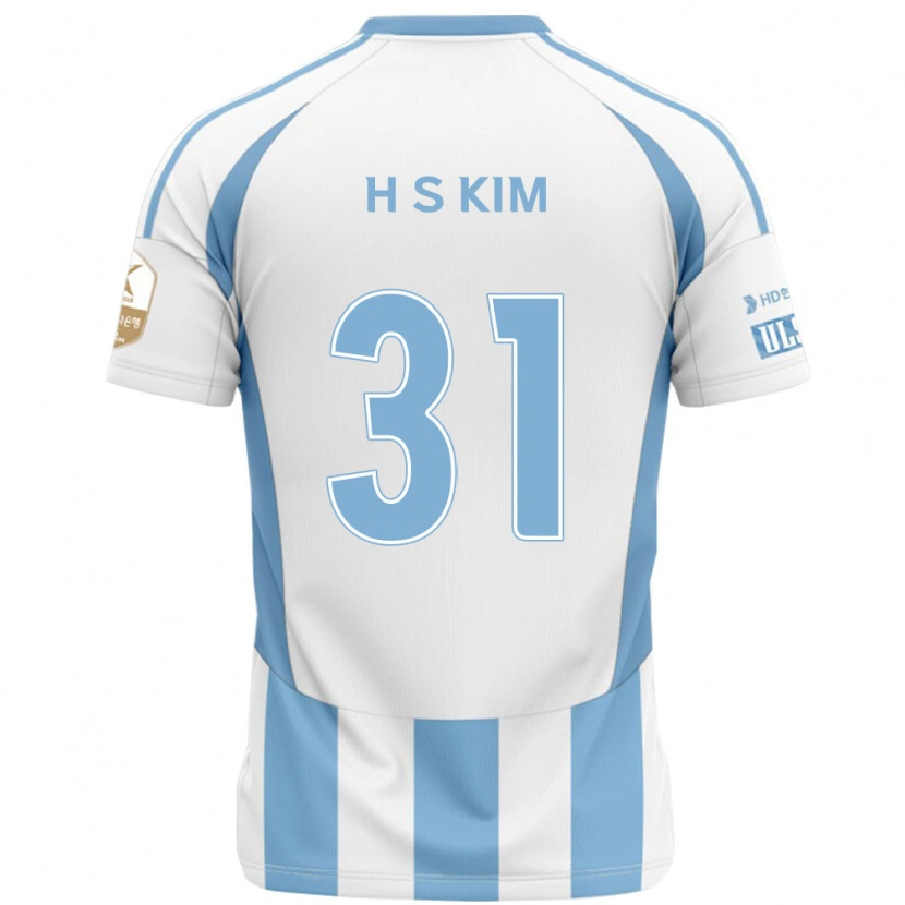 Danxen Enfant Maillot Se-Hyoung Kim #31 Blanc Bleu Ciel Tenues Extérieur 2025/26 T-Shirt