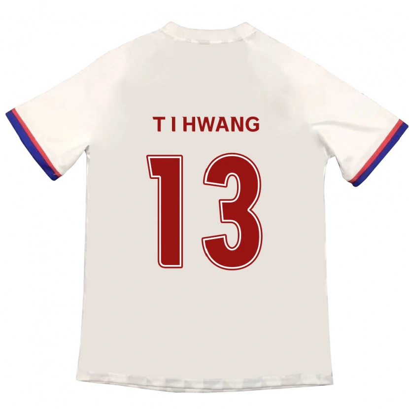 Danxen Enfant Maillot In-Taek Hwang #13 Bleu Royal Rouge Tenues Extérieur 2025/26 T-Shirt