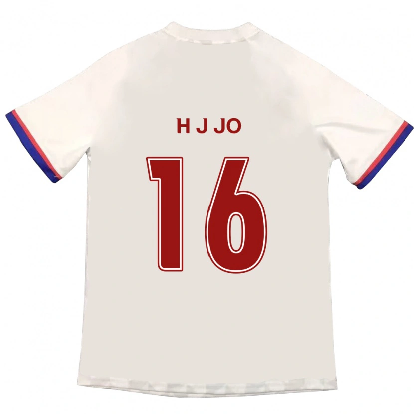 Danxen Enfant Maillot Jun-Hyun Jo #16 Bleu Royal Rouge Tenues Extérieur 2025/26 T-Shirt