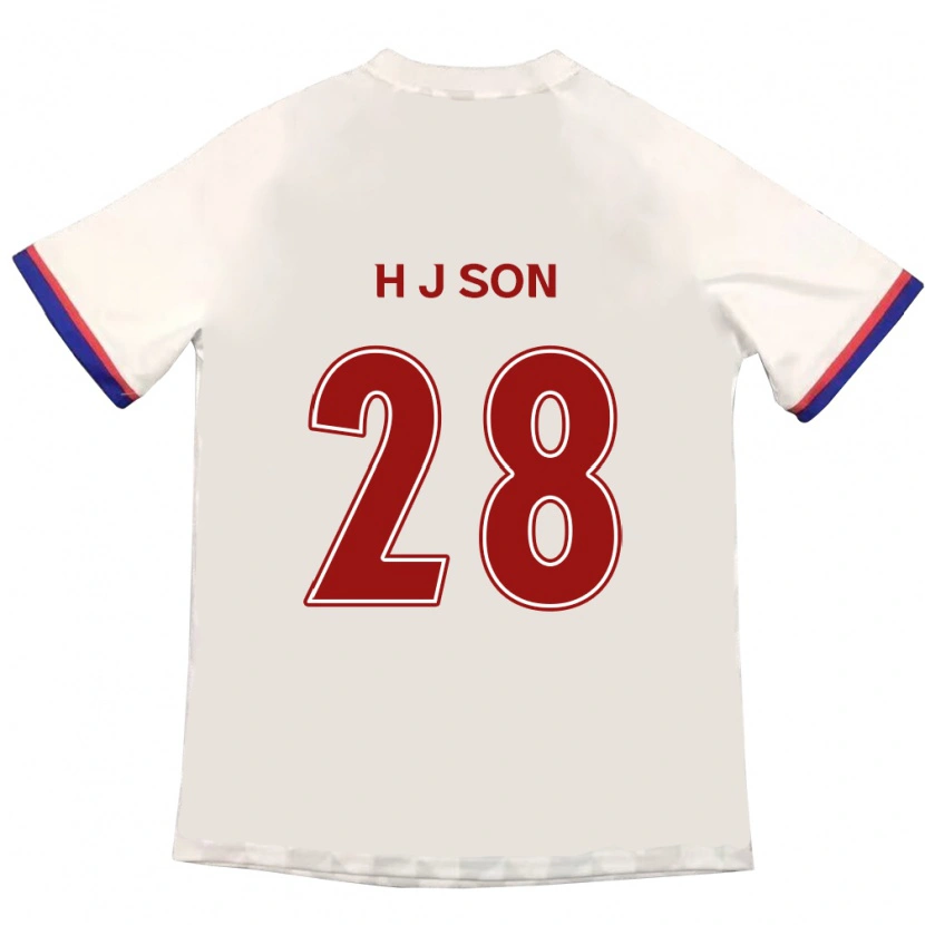 Danxen Enfant Maillot Jun-Ho Son #28 Bleu Royal Rouge Tenues Extérieur 2025/26 T-Shirt