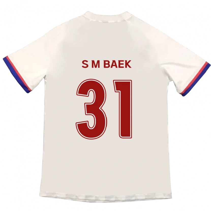 Danxen Enfant Maillot Seung-Min Baek #31 Bleu Royal Rouge Tenues Extérieur 2025/26 T-Shirt