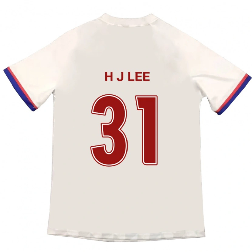 Danxen Enfant Maillot Jae-Hoon Lee #31 Bleu Royal Rouge Tenues Extérieur 2025/26 T-Shirt