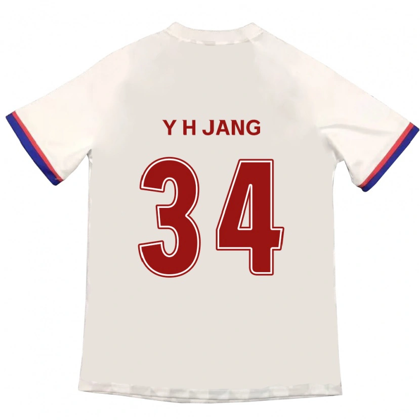Danxen Enfant Maillot Yun-Ho Jang #34 Bleu Royal Rouge Tenues Extérieur 2025/26 T-Shirt