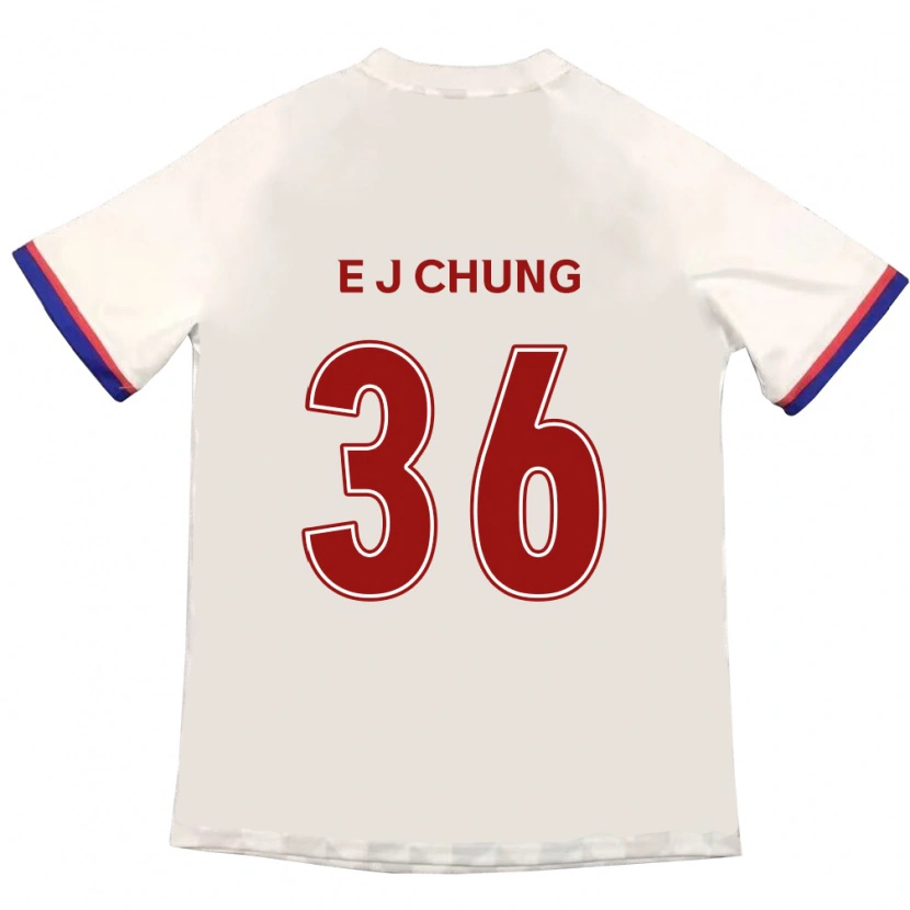 Danxen Enfant Maillot Joshua Eui-Jin Chung #36 Bleu Royal Rouge Tenues Extérieur 2025/26 T-Shirt