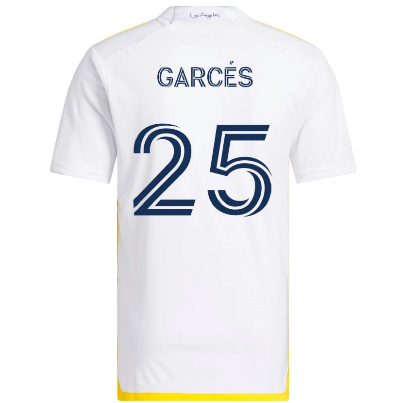 Danxen Homme Maillot Carlos Garcés #25 Violet Bleu Tenues Domicile 2025/26 T-Shirt