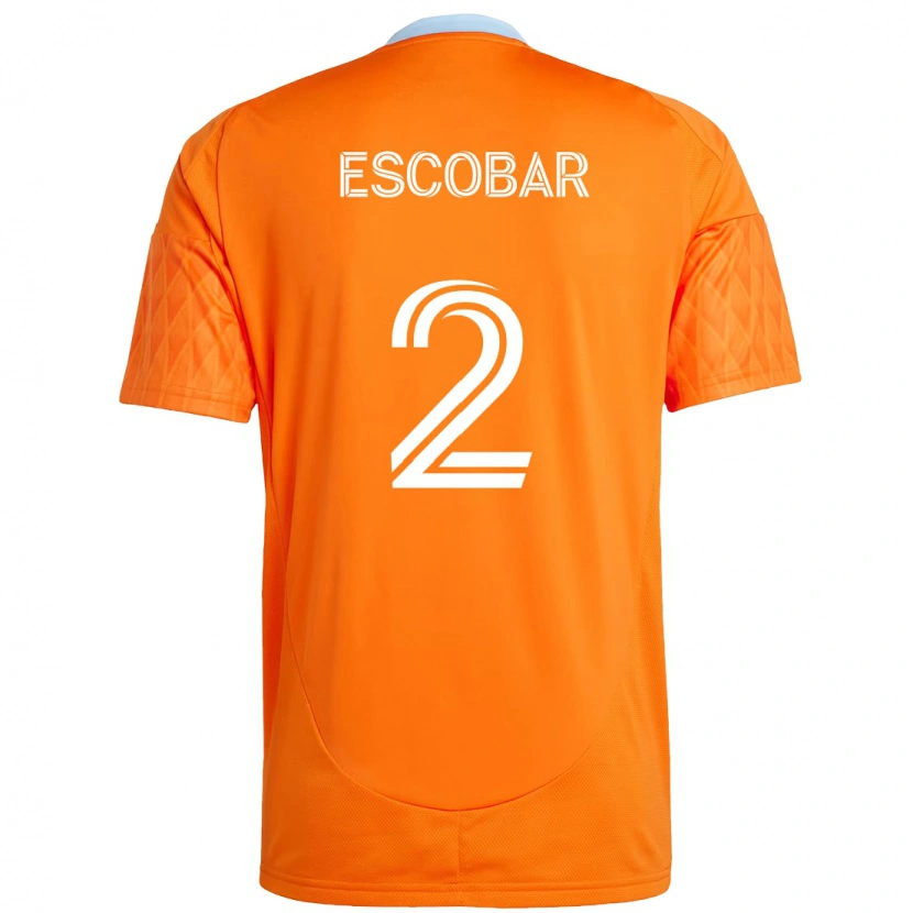 Danxen Homme Maillot Franco Escobar #2 Violet Orange Tenues Domicile 2025/26 T-Shirt