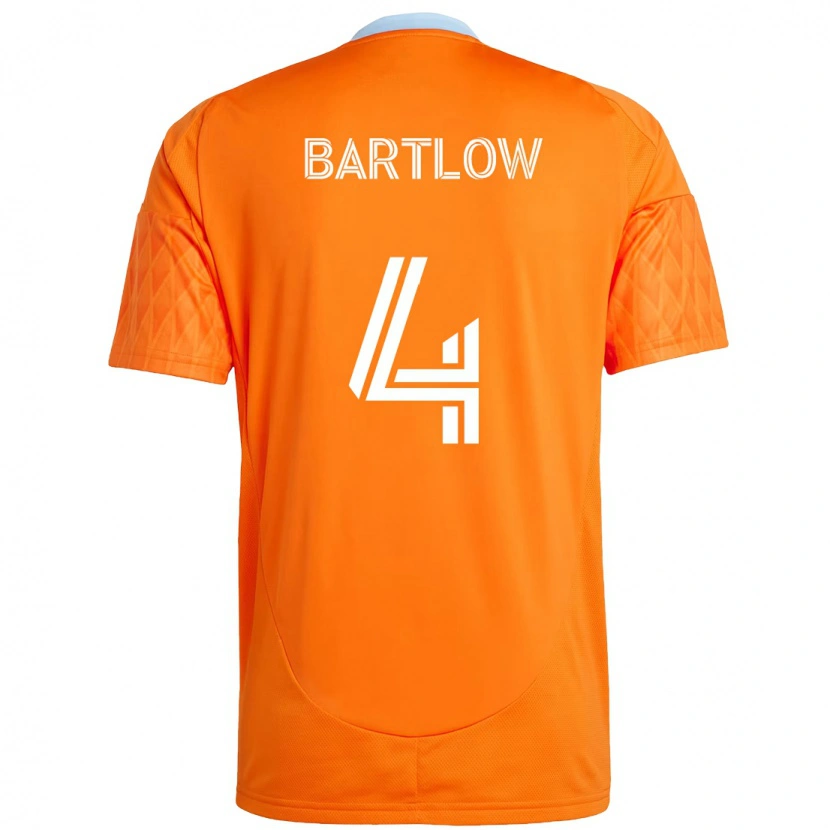 Danxen Homme Maillot Ethan Bartlow #4 Violet Orange Tenues Domicile 2025/26 T-Shirt
