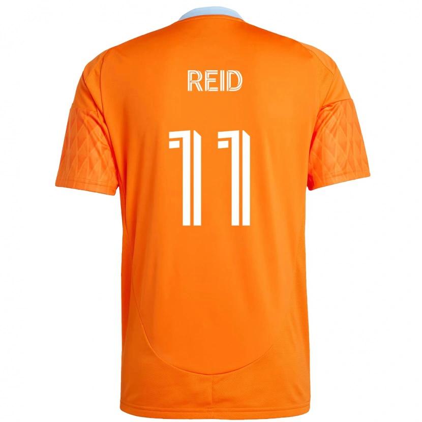 Danxen Homme Maillot Isaiah Reid #11 Violet Orange Tenues Domicile 2025/26 T-Shirt