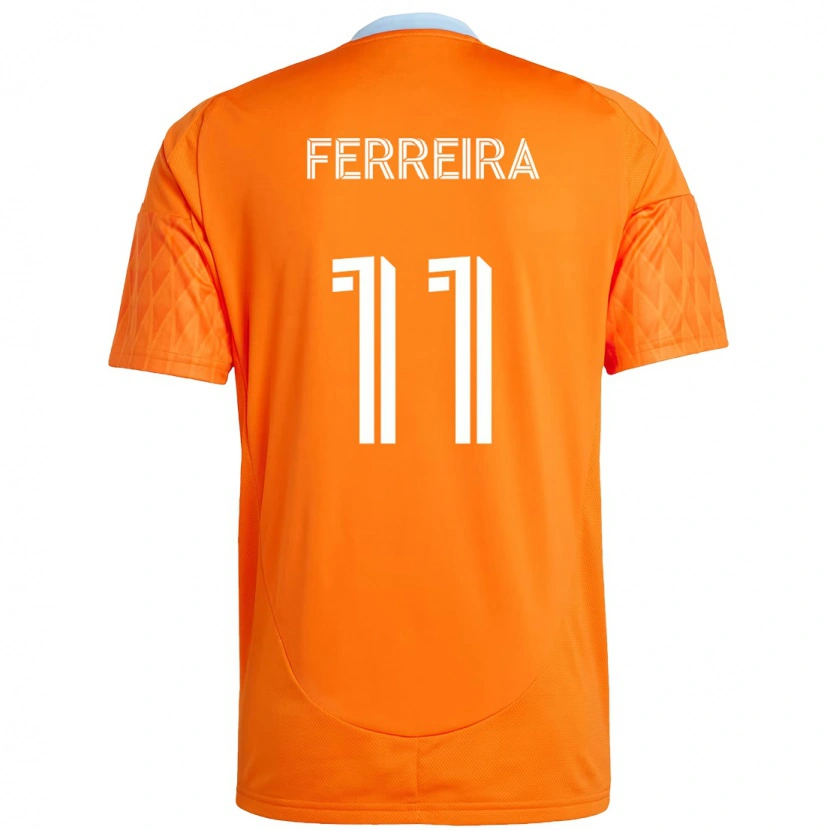 Danxen Homme Maillot Sebastián Ferreira #11 Orange Blanc Tenues Domicile 2025/26 T-Shirt