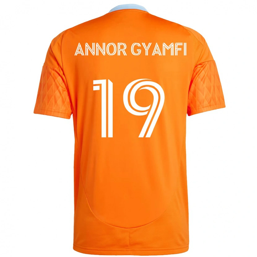 Danxen Homme Maillot Stephen Annor Gyamfi #19 Violet Orange Tenues Domicile 2025/26 T-Shirt