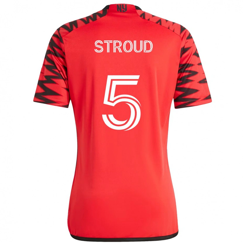 Danxen Homme Maillot Peter Stroud #5 Rouge Noir Tenues Domicile 2025/26 T-Shirt