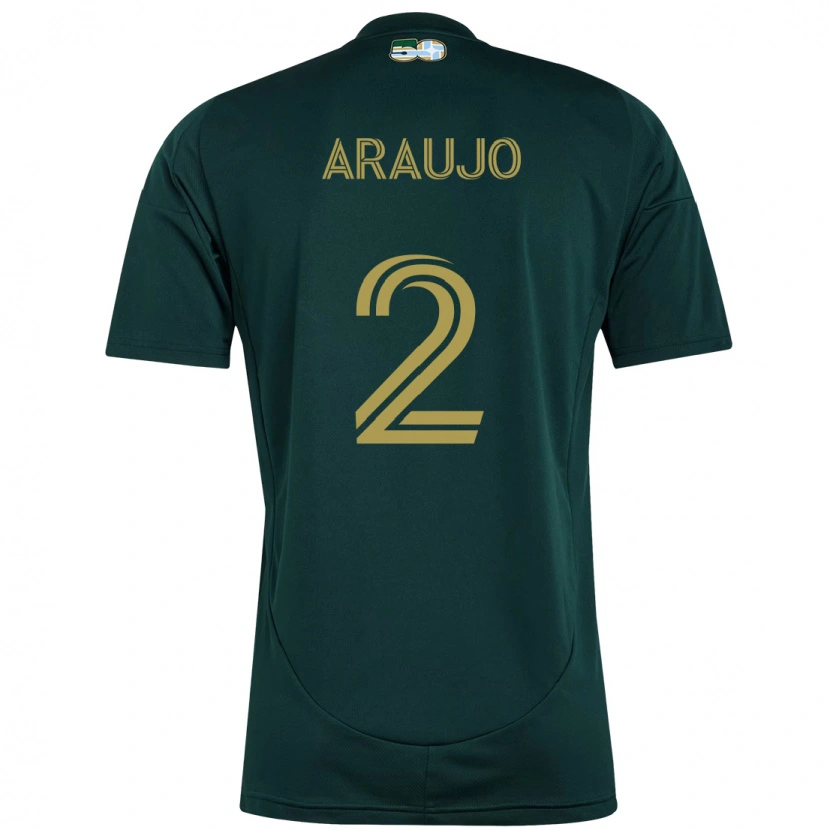 Danxen Homme Maillot Miguel Araujo #2 Noir Marron Tenues Domicile 2025/26 T-Shirt