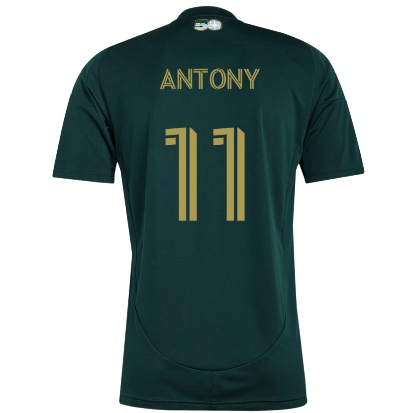 Danxen Homme Maillot Antony #11 Noir Marron Tenues Domicile 2025/26 T-Shirt