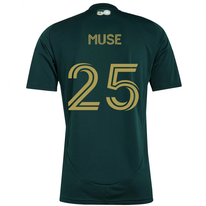 Danxen Homme Maillot Trey Muse #25 Beige Vert Tenues Domicile 2025/26 T-Shirt