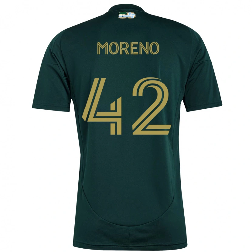 Danxen Homme Maillot Alexis Moreno #42 Noir Marron Tenues Domicile 2025/26 T-Shirt