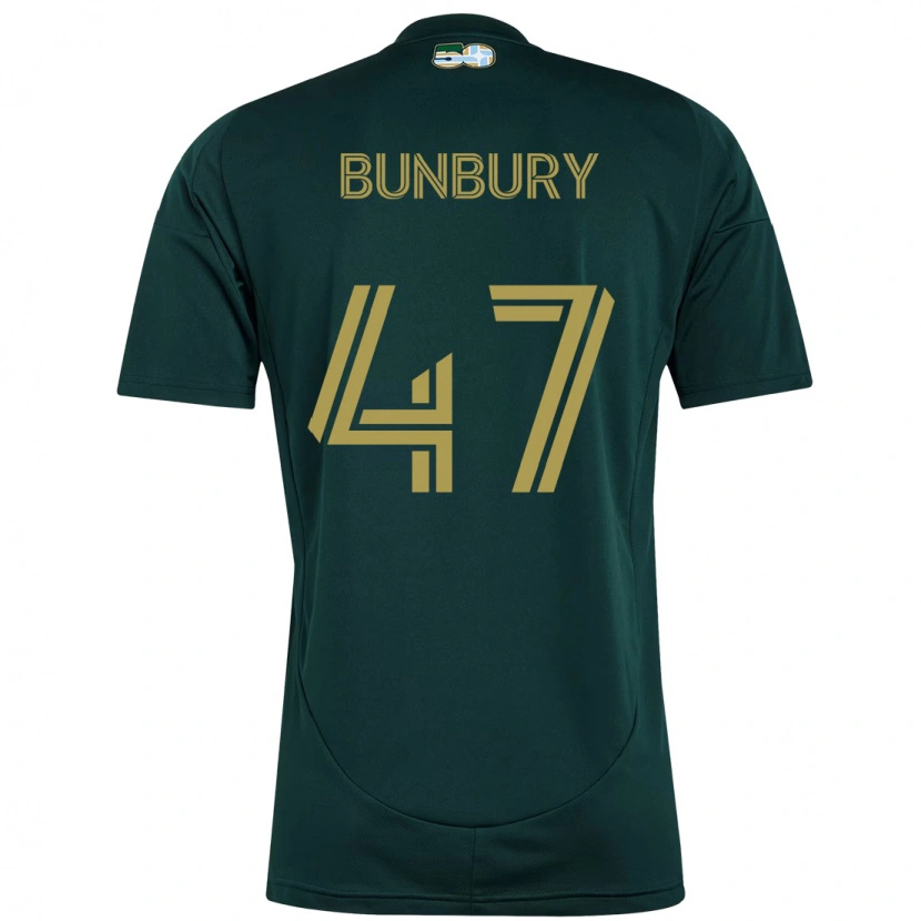 Danxen Homme Maillot Mataeo Bunbury #47 Beige Vert Tenues Domicile 2025/26 T-Shirt