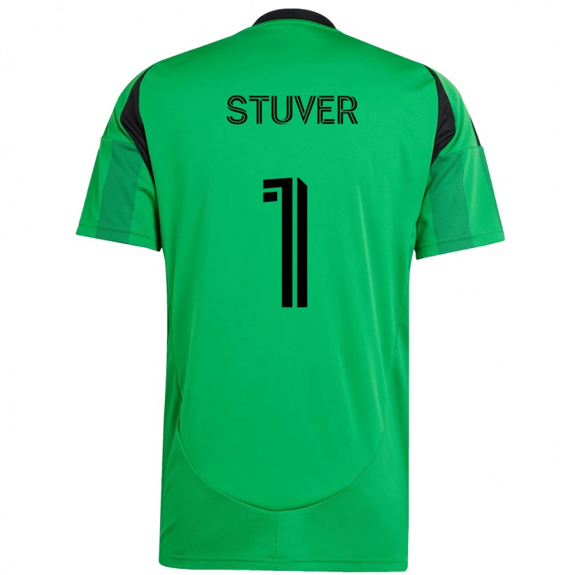 Danxen Homme Maillot Brad Stuver #1 Blanc Vert Tenues Domicile 2025/26 T-Shirt