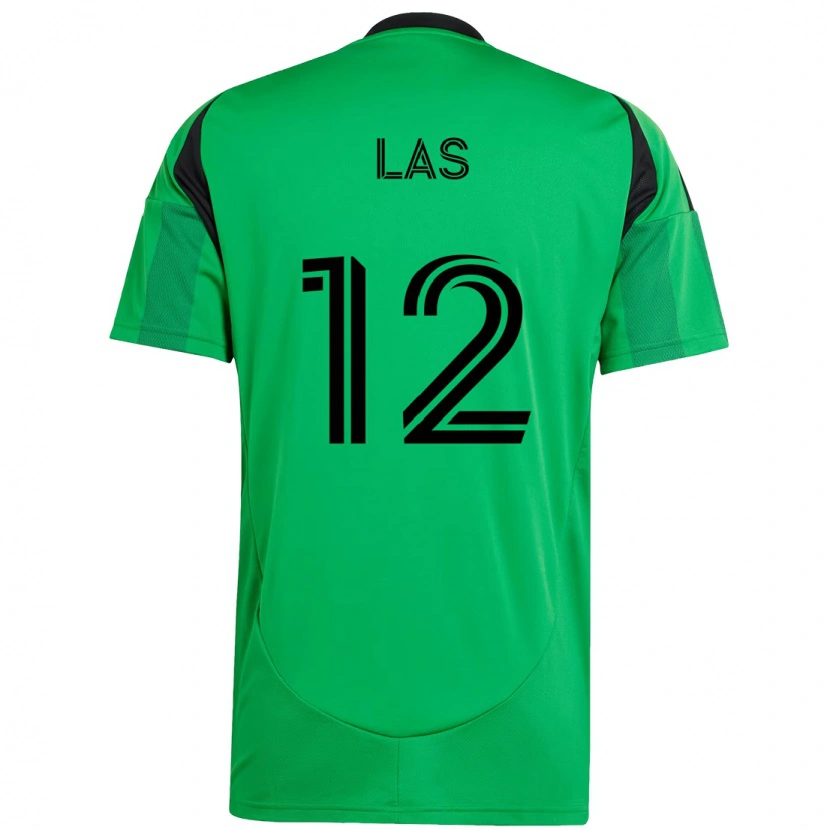 Danxen Homme Maillot Damian Las #12 Blanc Vert Tenues Domicile 2025/26 T-Shirt