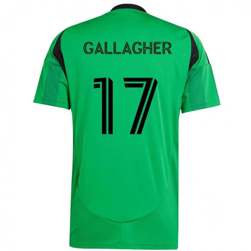 Danxen Homme Maillot Jon Gallagher #17 Blanc Vert Tenues Domicile 2025/26 T-Shirt