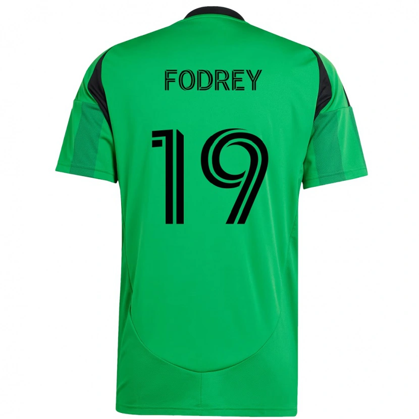 Danxen Homme Maillot Cj Fodrey #19 Blanc Vert Tenues Domicile 2025/26 T-Shirt