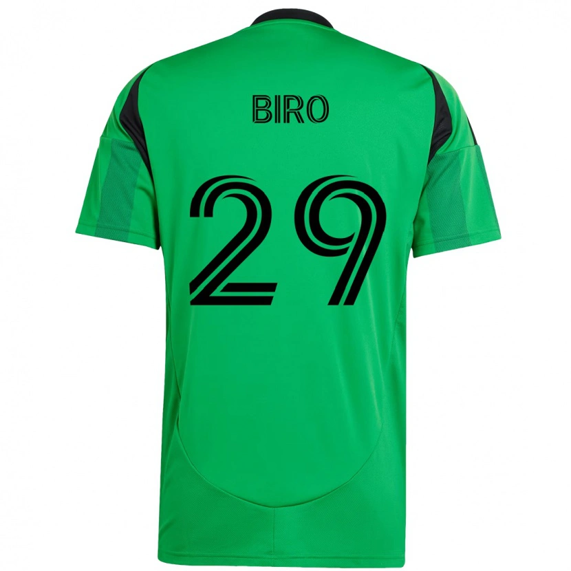 Danxen Homme Maillot Guilherme Biro #29 Blanc Vert Tenues Domicile 2025/26 T-Shirt