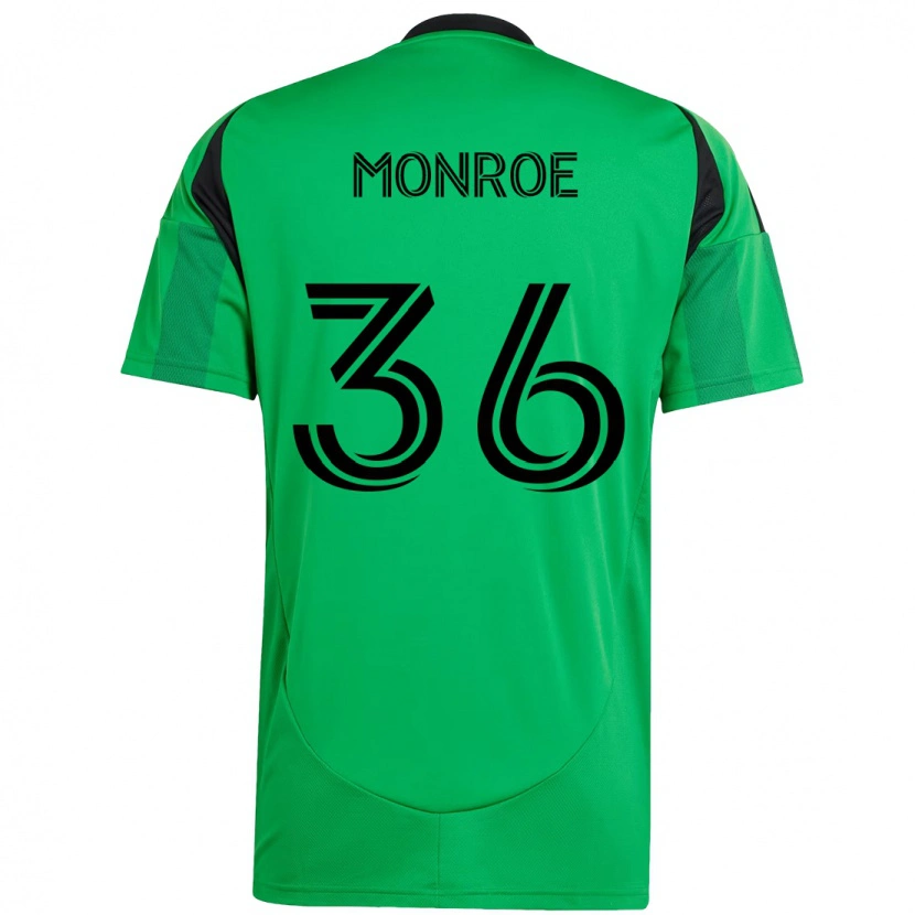 Danxen Homme Maillot Greg Monroe #36 Blanc Vert Tenues Domicile 2025/26 T-Shirt