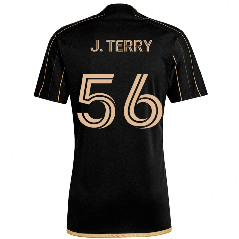Danxen Homme Maillot Jude Terry #56 Noir Marron Tenues Domicile 2025/26 T-Shirt