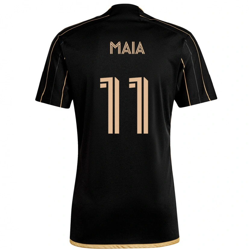 Danxen Homme Maillot Matheus Maia #11 Noir Marron Tenues Domicile 2025/26 T-Shirt
