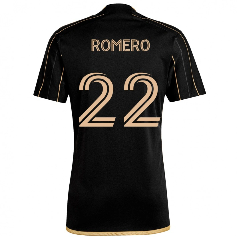 Danxen Homme Maillot Abraham Romero #22 Noir Marron Tenues Domicile 2025/26 T-Shirt