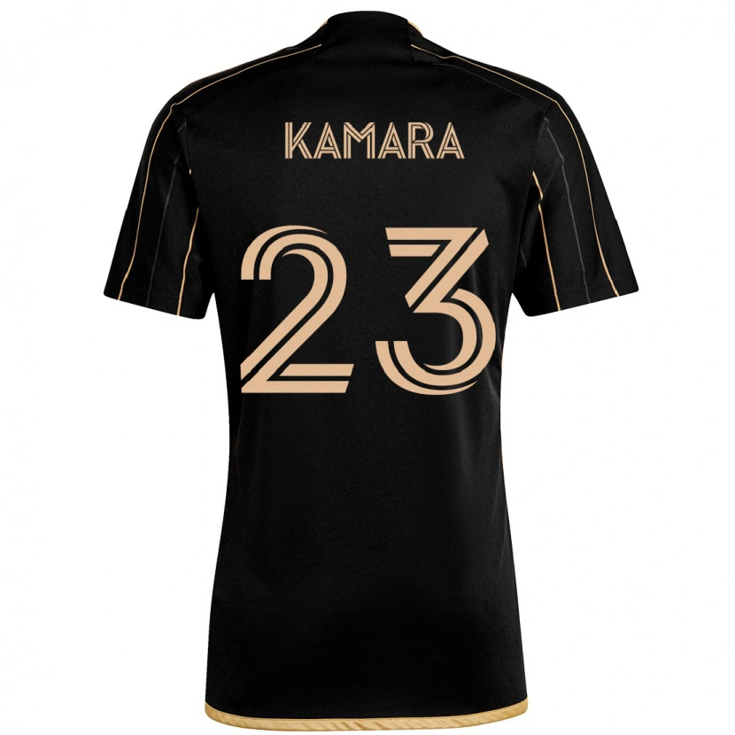 Danxen Homme Maillot Kei Kamara #23 Noir Marron Tenues Domicile 2025/26 T-Shirt