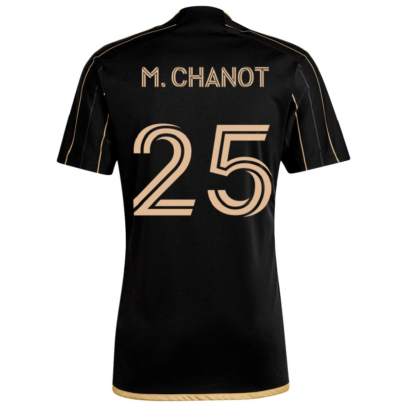 Danxen Homme Maillot Maxime Chanot #25 Noir Marron Tenues Domicile 2025/26 T-Shirt