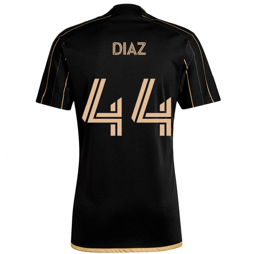 Danxen Homme Maillot Christian Díaz #44 Noir Marron Tenues Domicile 2025/26 T-Shirt